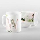 Caneca Letras Iniciais W Rose