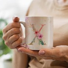 Caneca Letras Iniciais X Aquarela