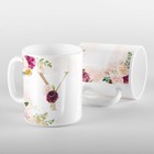 Caneca Letras Iniciais Y Marsala