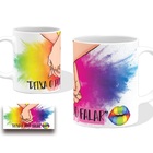 Caneca Lgbt Deixa O Povo Falar 325ml Branca Cerâmina