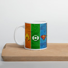 Caneca Liga Da Justiça Logos