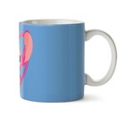 Caneca Lilo   Stitch - Rosto Azul E Rosa - Interior E Alça Br
