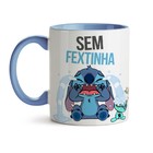 Caneca Lilo & Stitch Festa - Interior E Alça Azul Claro