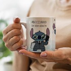 Caneca Lilo Stitch Abecedário Da Vida Adulta Aquarela Meme