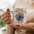 Caneca Lilo Stitch Aniversario As Melhores Nascem Janeiro