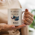 Caneca Lilo Stitch Aniversario As Melhores Nascem Maio