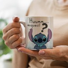 Caneca Lilo Stitch Humm Esqueci Divertida