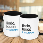 Caneca Lindo  Louco E Vacinado