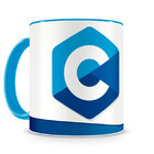 Caneca Linguagem C Color Azul