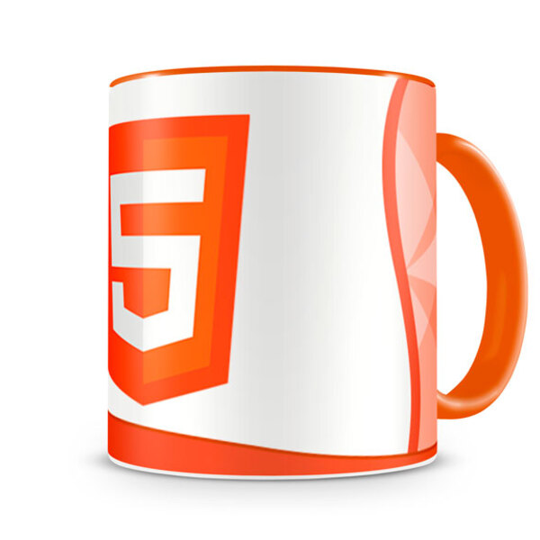 Caneca Linguagem Html5 Color Laranja