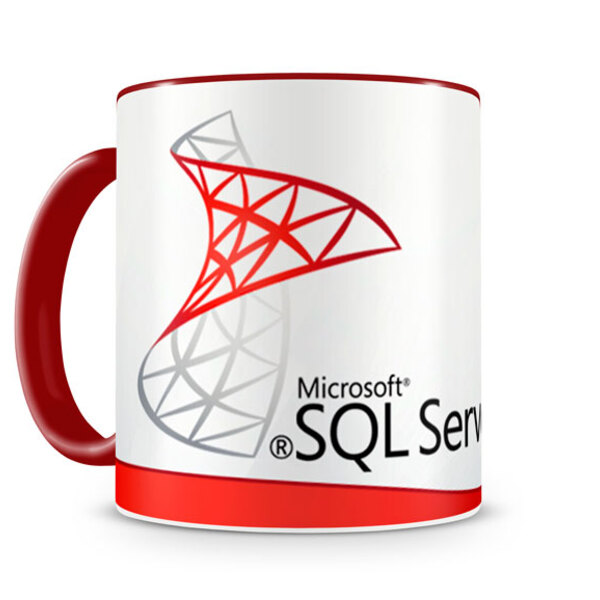 Caneca Linguagem Sql Server Color Vermelho