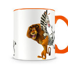 Caneca Madagascar Alex E Marty Laranja