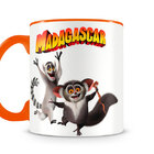 Caneca Madagascar Rei Julien E Maurice Orange