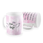 Caneca Mae De Anjo Aquarela Rosa