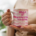 Caneca Mae De Primeira Viagem Menina Barquinho