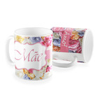 Caneca Mae Te Amo Flores