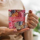 Caneca Mae Te Amo Flores