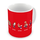 Caneca Mario Bros Linha Do Tempo