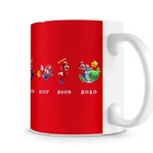 Caneca Mario Bros Linha Do Tempo