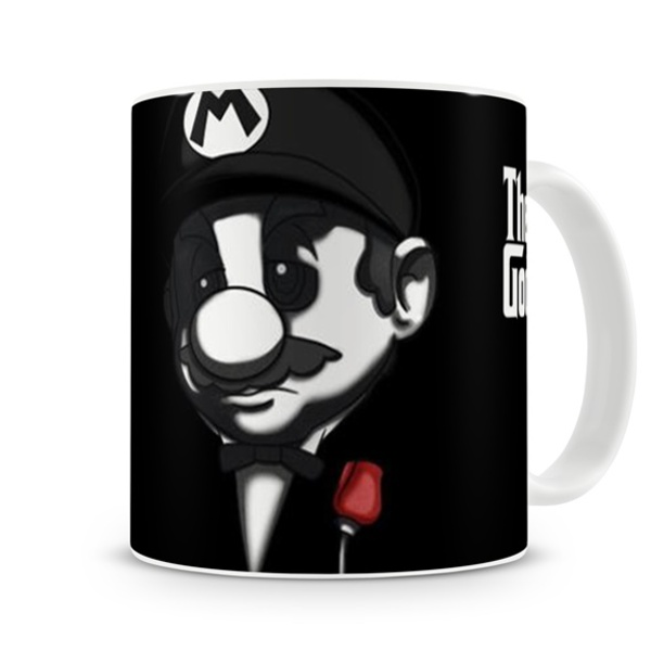 Caneca Mario Bross Poderoso Chefão