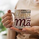 Caneca Mãe Nuvem De Palavras Amor Afeto Carinho