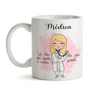 Caneca Médica Branca Cabelo:loiro Liso