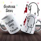 Caneca Meme Flork Amiga Mulher Feminina Sexy Gostosa Cansada