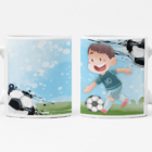Caneca Menino Jogando Futebol