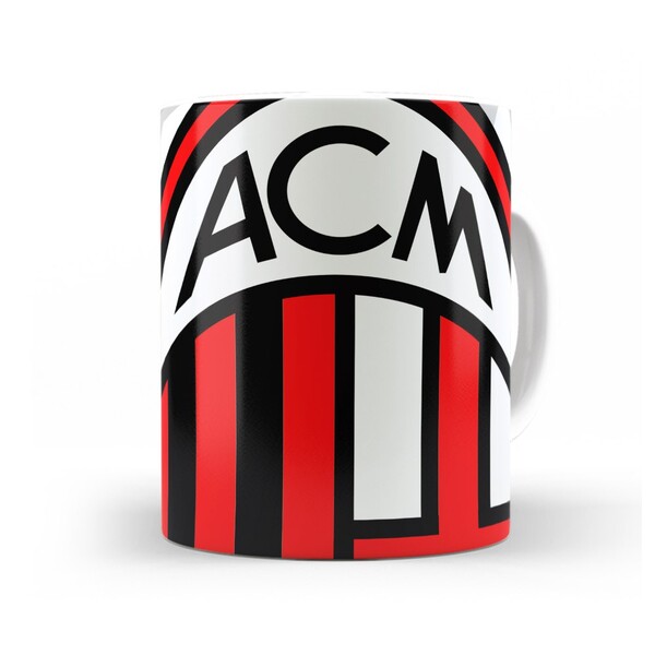 Caneca Milan Escudo - Interior E Alça Branca