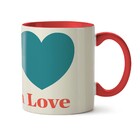 Caneca Modern Love Season 3 Interior E Alça Vermelho