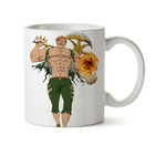 Caneca Nanatsu No Taizai Escanor Interior E Alça Branca
