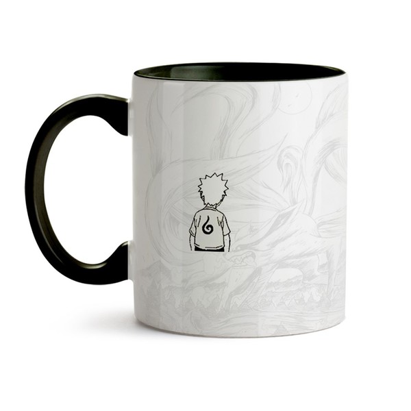 Caneca Naruto Desenho - Interior E Alça Preta | Leroy Merlin