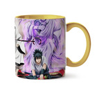 Caneca Naruto Hokage Interior E Alça Amarelo