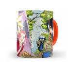 Caneca Naruto Viagem Interior E Alça Laranja