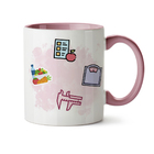 Caneca Nutricionista Rosa Cabelo:loiro Liso