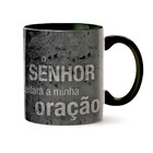 Caneca O Senhor Aceitará Minha Oração Interior E Alça Preta