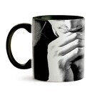 Caneca O Senhor Aceitará Minha Oração Interior E Alça Preta