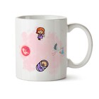 Caneca Obstetra Branca Cabelo:loiro Liso