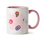 Caneca Obstetra Rosa Cabelo:preto Liso