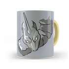 Caneca Onix Rosto Pokémon Interior E Alça Amarelo