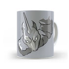 Caneca Onix Rosto Pokémon Interior E Alça Branca