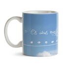 Caneca Os Céus Manifestam A Glória De Deus - Interior E Alça