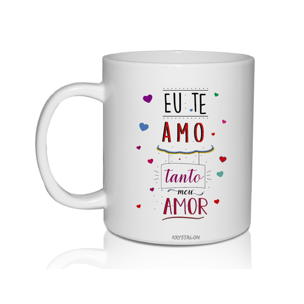 Caneca Personalizada Acrílico Te Amo - Para Dia Dos Namorados