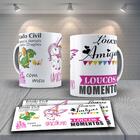 Caneca Personalizada Amizade Nome: Loucas Amigas