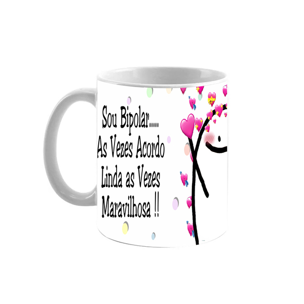 Caneca Personalizada Flork 325ml Bipolar Linda Maravilhosa