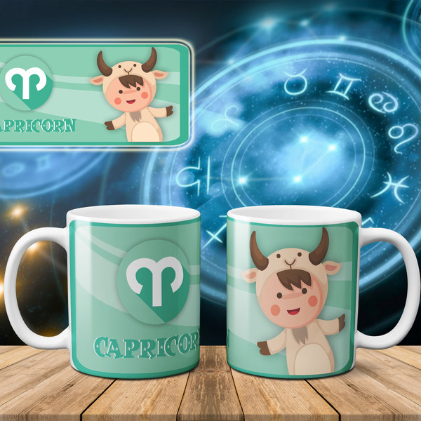 Caneca Personalizada Signo Baby Capricórnio