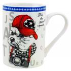 Caneca Pet Guys Maltes Em New Bone China 320ml Cor Branca