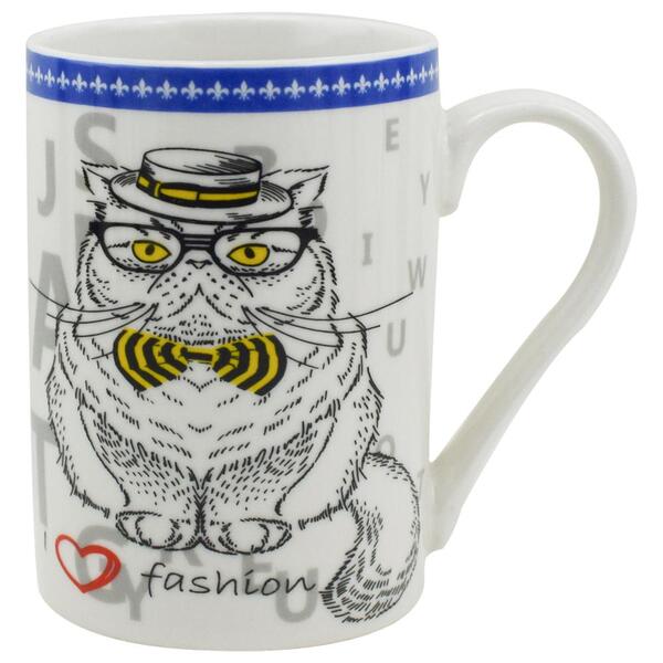 Caneca Pet Guys Persa Em New Bone China 320ml Cor Branca