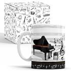 Caneca Piano Pianista Musica + Caixinha