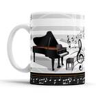 Caneca Piano Pianista Musica + Caixinha